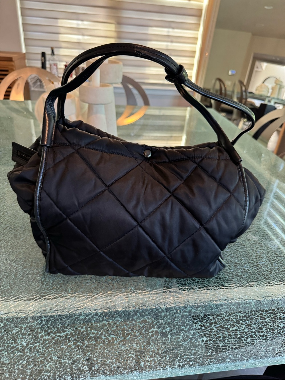 MZ Wallace Quilted Black Shoulder Tote Bag - Picture 2 of 14